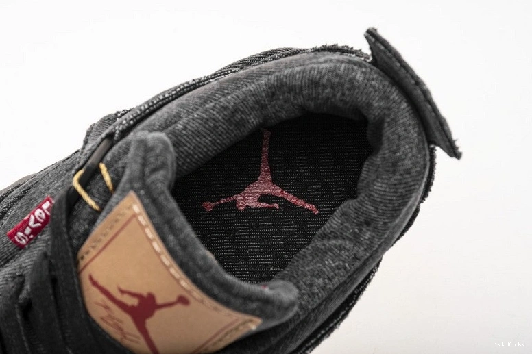 Black Air Jordan Denim AO2571-001 4 Levi's 0312